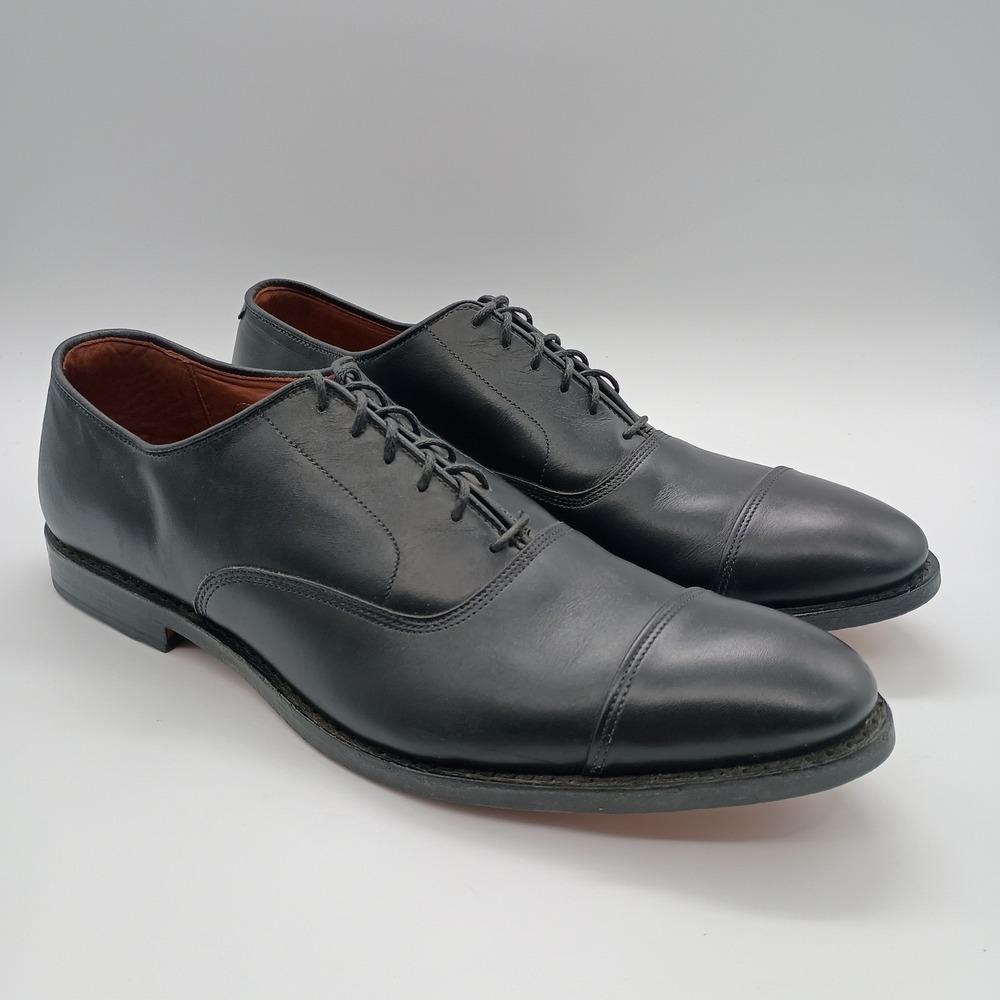 Allen Edmonds Park Avenue Black Leather Cap Toe Oxford Dress Shoes 13 A